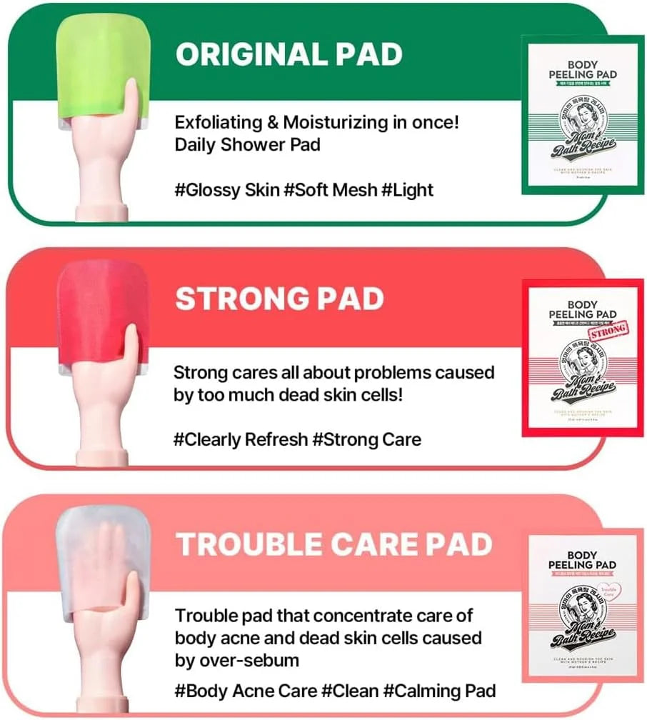 Moms Bath Recipe Body Peeling Pad - Trouble