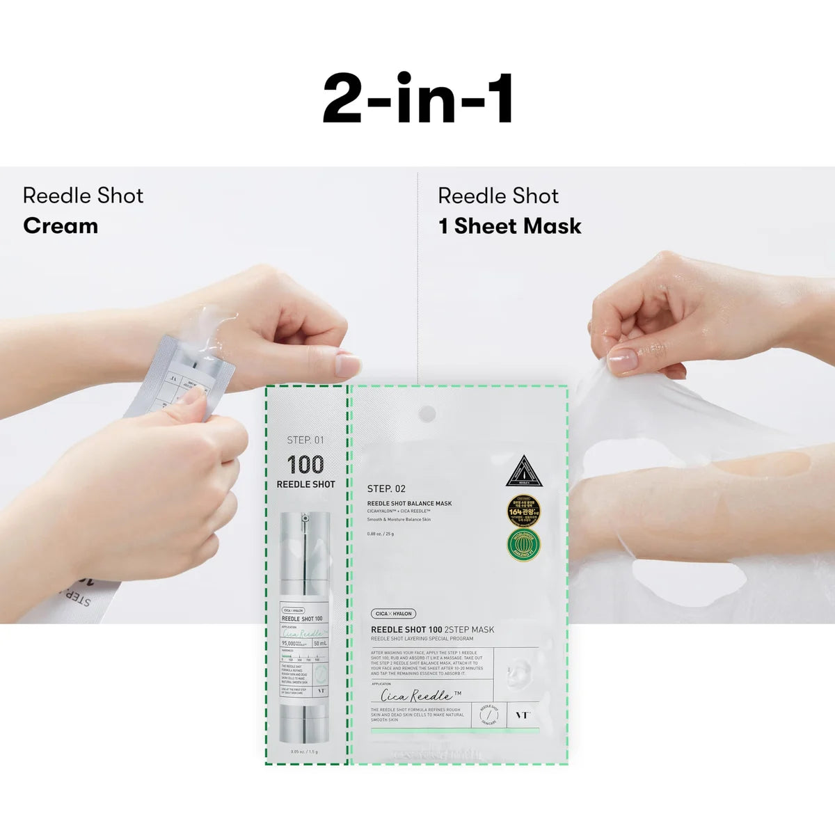 VT Cosmetics Mild Reedle Shot 50 2-Step Mask