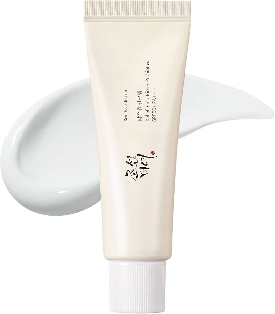 Солнцезащитный крем Relief Sun с рисовыми отрубями и пробиотиками SPF50+