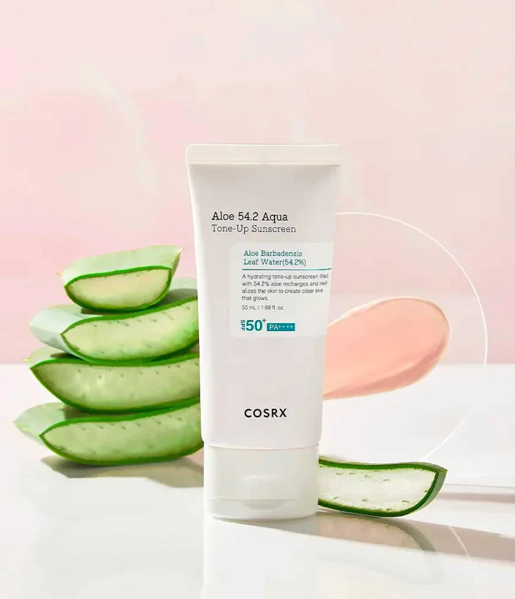 Солнцезащитный крем Aloe Tone-up с алоэ и ниацинамидом SPF50+