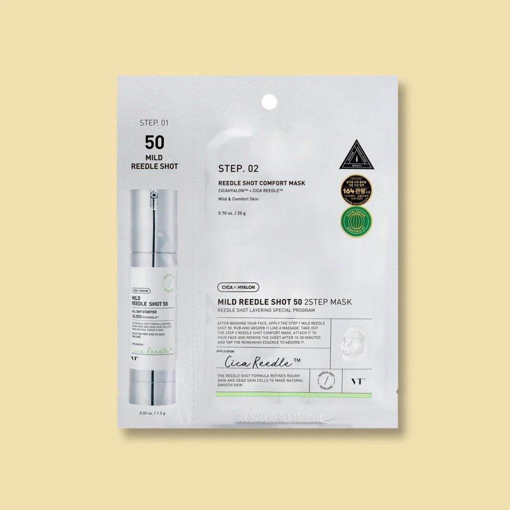 VT Cosmetics Mild Reedle Shot 50 2-Step Mask