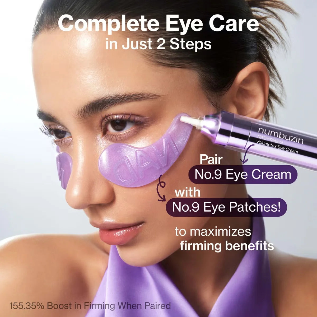 Крем для глаз Numbuzin No.9 NAD Retinol Volumetox антивозрастной